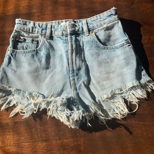 Zara Light Washed Shorts